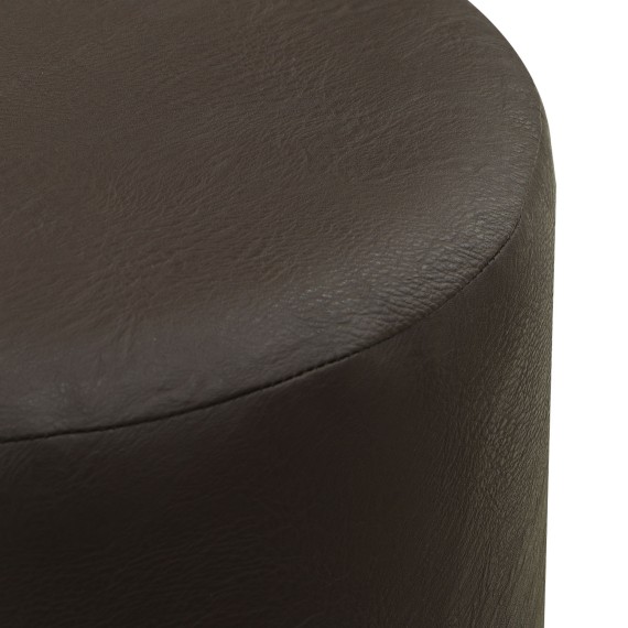 Табурет и пуф VEGA CIRCLE LEATHER. R40 COMBY (1) 