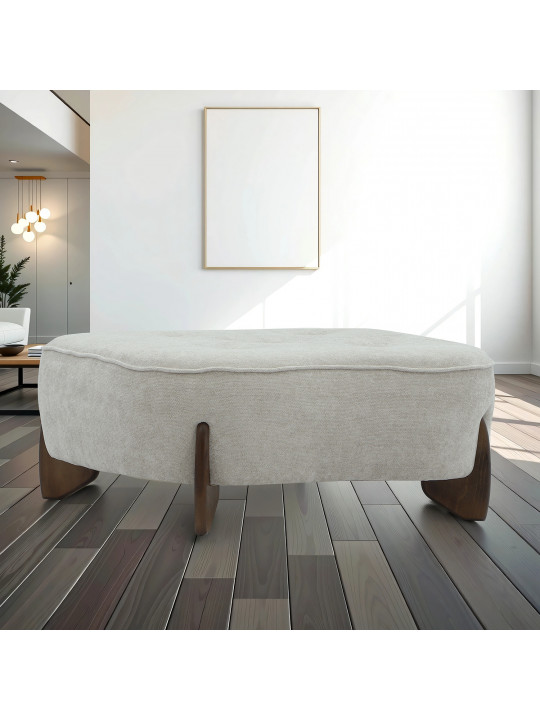 Բազկաթոռ HOBEL DANIA POUFIK CREAM BONCUK 4/ BROWN BEATTO 1012 (1) 