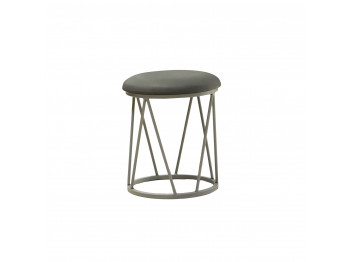 Աթոռակ HOBEL GLOW METAL GREY7035/LEATHER GREY (1) 