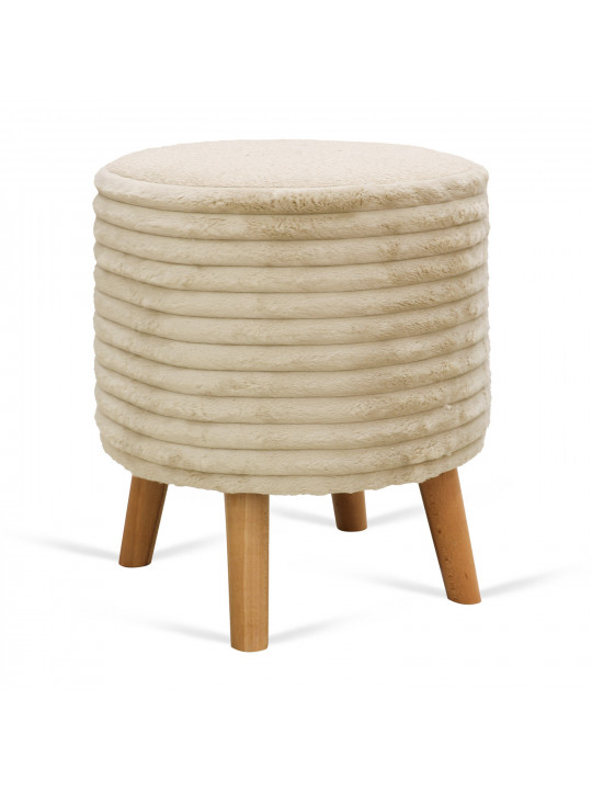 Stool & pouf HOBEL SONYA ROUND MEGA BEACH/CREAM BUK 4 (1) 