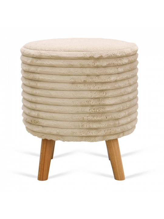 Stool & pouf HOBEL SONYA ROUND MEGA BEACH/CREAM BUK 4 (1) 