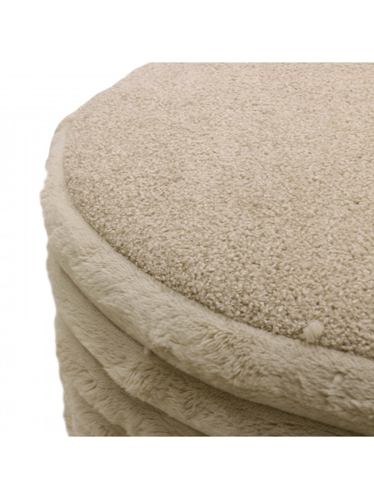 Stool & pouf HOBEL SONYA ROUND MEGA BEACH/CREAM BUK 4 (1) 