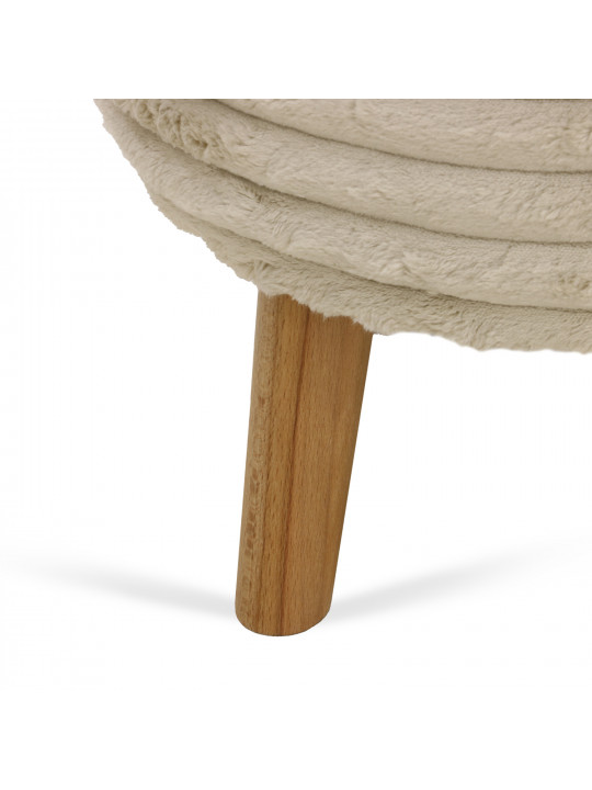 Stool & pouf HOBEL SONYA ROUND MEGA BEACH/CREAM BUK 4 (1) 