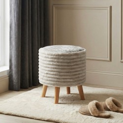 Stool & pouf HOBEL SONYA ROUND MEGA IVORY/CREAM MONACO 2 (1) 