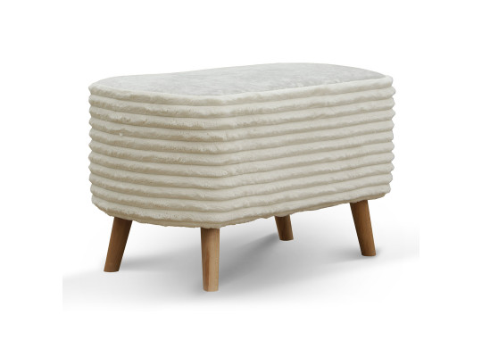 Табурет и пуф HOBEL SONYA BIG MEGA IVORY/CREAM MONACO 2 (1) 