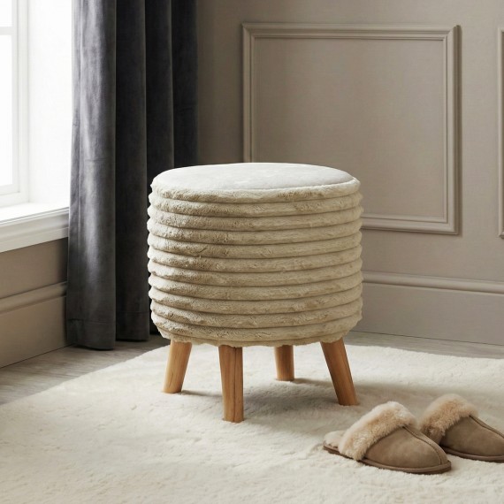 Stool & pouf HOBEL SONYA ROUND MEGA BEACH/CREAM MONACO 2 (1) 