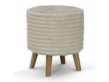 Табурет и пуф HOBEL SONYA ROUND MEGA IVORY/CREAM MONACO 2 (1) 