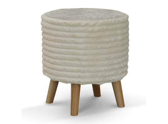Stool & pouf HOBEL SONYA ROUND MEGA IVORY/CREAM MONACO 2 (1) 