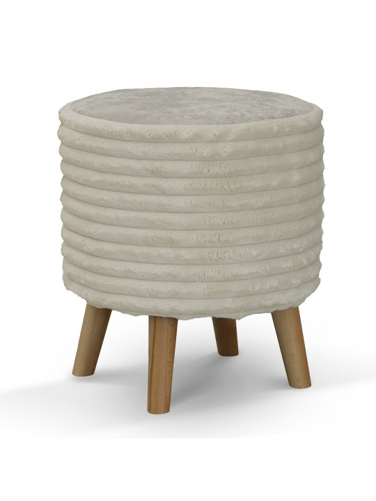 Աթոռակ HOBEL SONYA ROUND MEGA IVORY/CREAM MONACO 2 (1) 