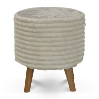 Stool & pouf HOBEL SONYA ROUND MEGA IVORY/CREAM MONACO 2 (1) 