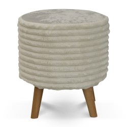 Stool & pouf HOBEL SONYA ROUND MEGA IVORY/CREAM MONACO 2 (1) 