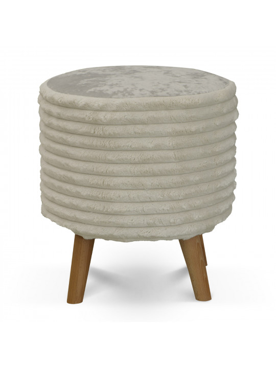 Աթոռակ HOBEL SONYA ROUND MEGA IVORY/CREAM MONACO 2 (1) 