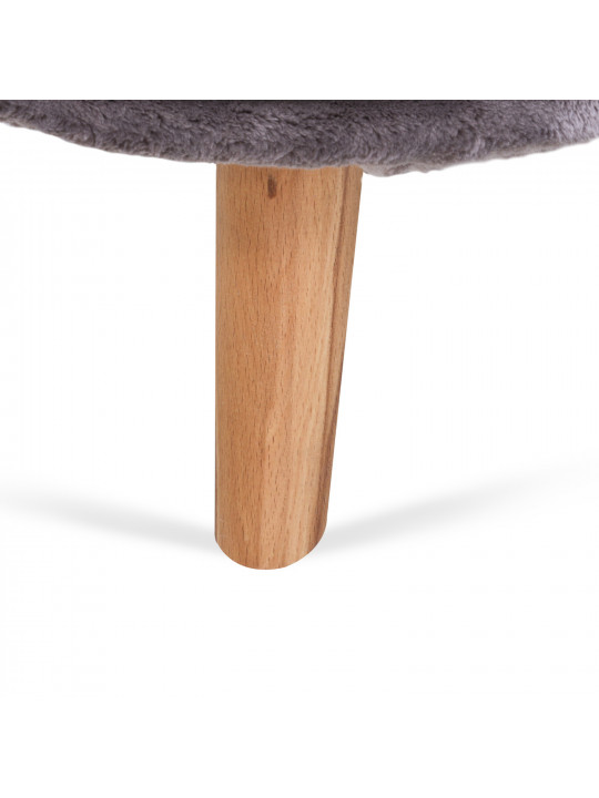 Stool & pouf HOBEL SONYA ROUND MEGA TAUPE/GREY BUK 7 (1) 