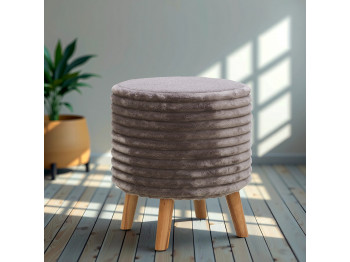 Աթոռակ HOBEL SONYA ROUND MEGA TAUPE/GREY BUK 7 (1) 