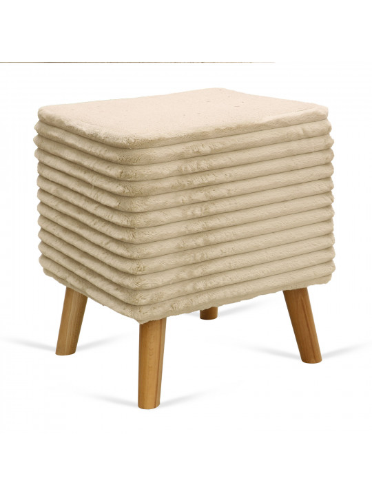 Stool & pouf HOBEL SONYA SQUARE MEGA BEACH/CREAM BUK 4 (1) 