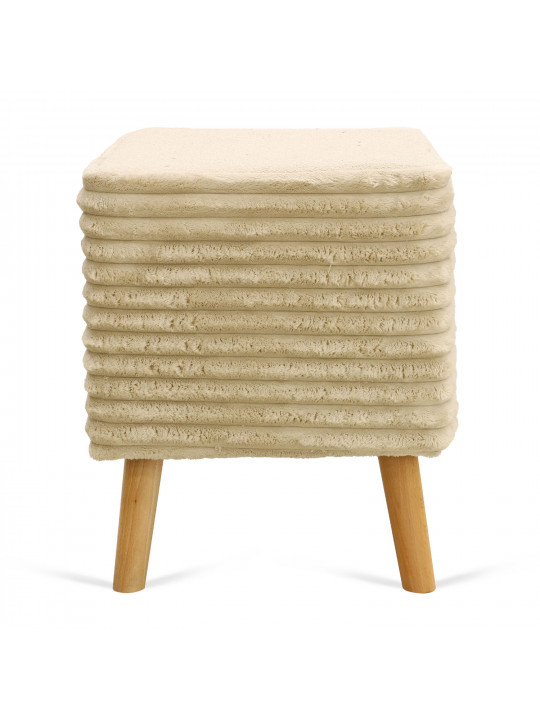 Stool & pouf HOBEL SONYA SQUARE MEGA BEACH/CREAM BUK 4 (1) 