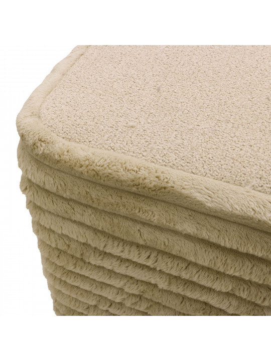 Stool & pouf HOBEL SONYA SQUARE MEGA BEACH/CREAM BUK 4 (1) 