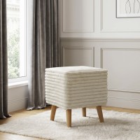 Stool & pouf HOBEL SONYA SQUARE MEGA IVORY/CREAM MONACO 2 (1) 