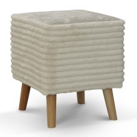 Stool & pouf HOBEL SONYA SQUARE MEGA IVORY/CREAM MONACO 2 (1) 