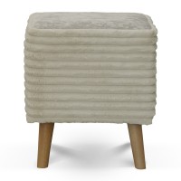 Stool & pouf HOBEL SONYA SQUARE MEGA IVORY/CREAM MONACO 2 (1) 