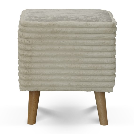 Stool & pouf HOBEL SONYA SQUARE MEGA IVORY/CREAM MONACO 2 (1) 