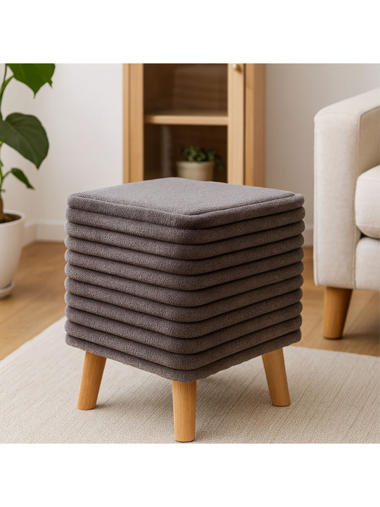 Աթոռակ HOBEL SONYA SQUARE MEGA TAUPE/GREY BUK 7 (1) 