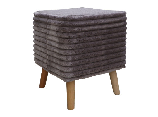 Stool & pouf HOBEL SONYA SQUARE MEGA TAUPE/GREY BUK 7 (1) 