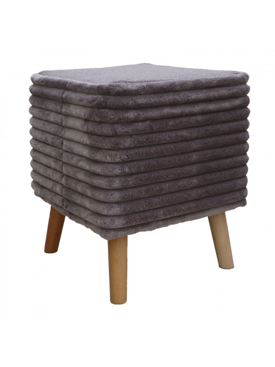 Stool & pouf HOBEL SONYA SQUARE MEGA TAUPE/GREY BUK 7 (1) 