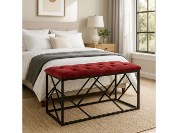 Stool & pouf HOBEL TWIST METAL BLACK LSL/40x80X35 FACE 18 (1) 