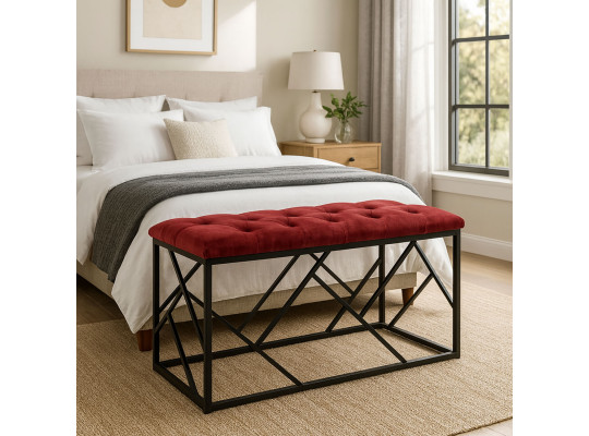 Stool & pouf HOBEL TWIST METAL BLACK LSL/40x80X35 FACE 18 (1) 