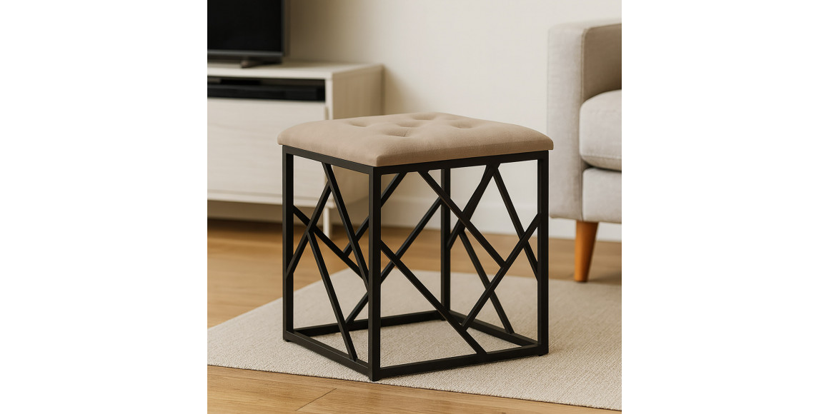 Stool & pouf HOBEL TWIST METAL/38X38X35 -10K/ COMBY(1) 