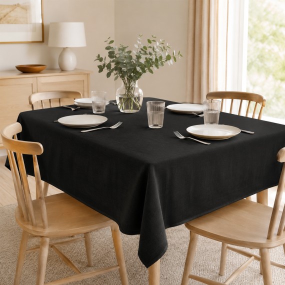 Tablecloth KOOPMAN 140X240CM BLACK (767652030)