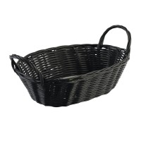 Хлебница KESPER 17626 WEAVED PLASTIC BLACK W/HANDLE 