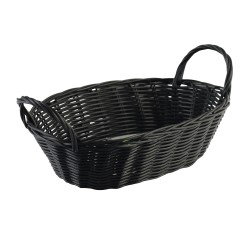 Хлебница KESPER 17626 WEAVED PLASTIC BLACK W/HANDLE 