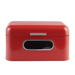 Хлебница KESPER 18050 METAL S.STELL RED 