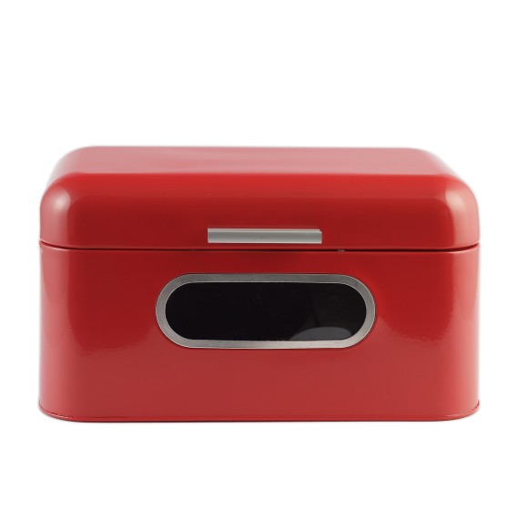 Хлебница KESPER 18050 METAL S.STELL RED 