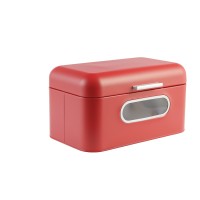Хлебница KESPER 18050 METAL S.STELL RED 