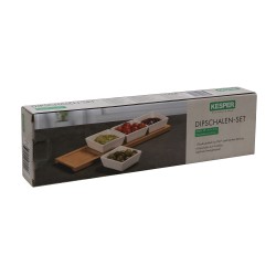 Bowl KESPER 58065 BAMBOO TRAY 4PCS SET 