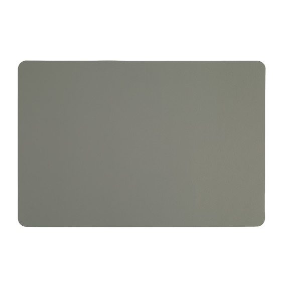 Table runner KESPER 77491 LEATHER LOOK GRAY 