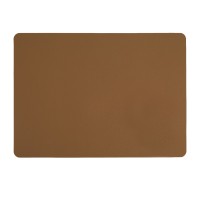 Table runner KESPER 77492 LEATHER LOOK DARKBROWN 