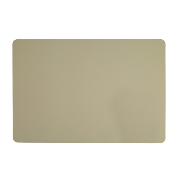 Table runner KESPER 77493 LEATHER LOOK BEIGE 