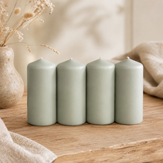 Candle KOOPMAN CANDLES SET OF 4 IN MINT COLOR (TL3100370)