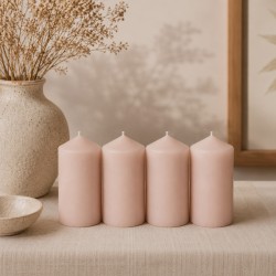 Candle KOOPMAN CANDLES SET OF 4 IN SAND COLOU (TL3100350)