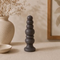 Candle KOOPMAN CANDLE DECRO BALL OFF BLACK (CC5070070)