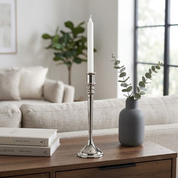 Մոմակալ KOOPMAN CANDLE HOLDER 29CM SILVER (A98100330)