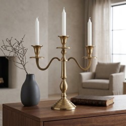 Candlestick KOOPMAN CANDLE HOLDER 30CM GOLD 2ASS (588409) (A67102210)