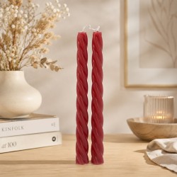 Candle KOOPMAN DINNER CANDLE 25CM 4ASS CLR (641333) (ACC703190)