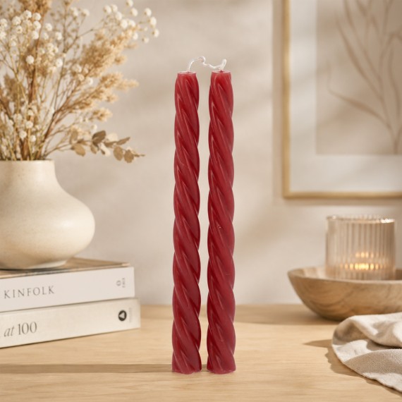 Candle KOOPMAN DINNER CANDLE 25CM 4ASS CLR (641333) (ACC703190)