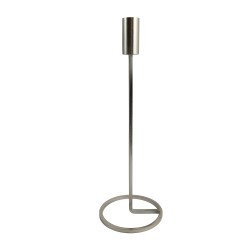 Candlestick KOOPMAN CANDLE HOLDER 31CM SILVER (A67101440)