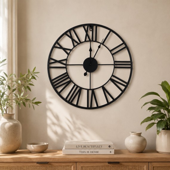 Clock KOOPMAN METAL 47CM (HZ1003610)
